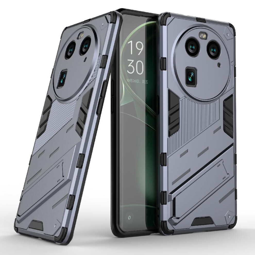 ( ) Case For Oppo Find X6 Pro Protective Cover Rugged Military Kickstand Gray 764762675103