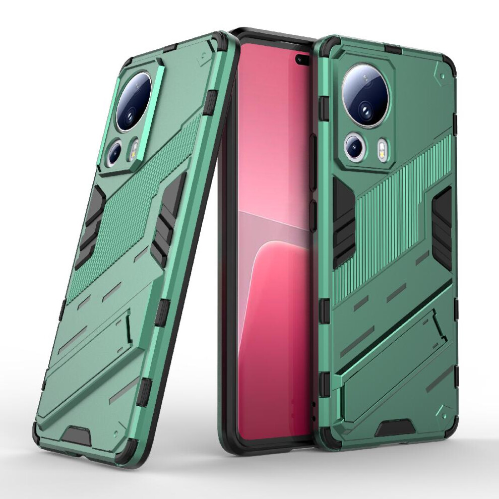 (Green) Case For Xiaomi 13 Lite 5G Protective Cover Rugged Military Kickstand Green 764762675196