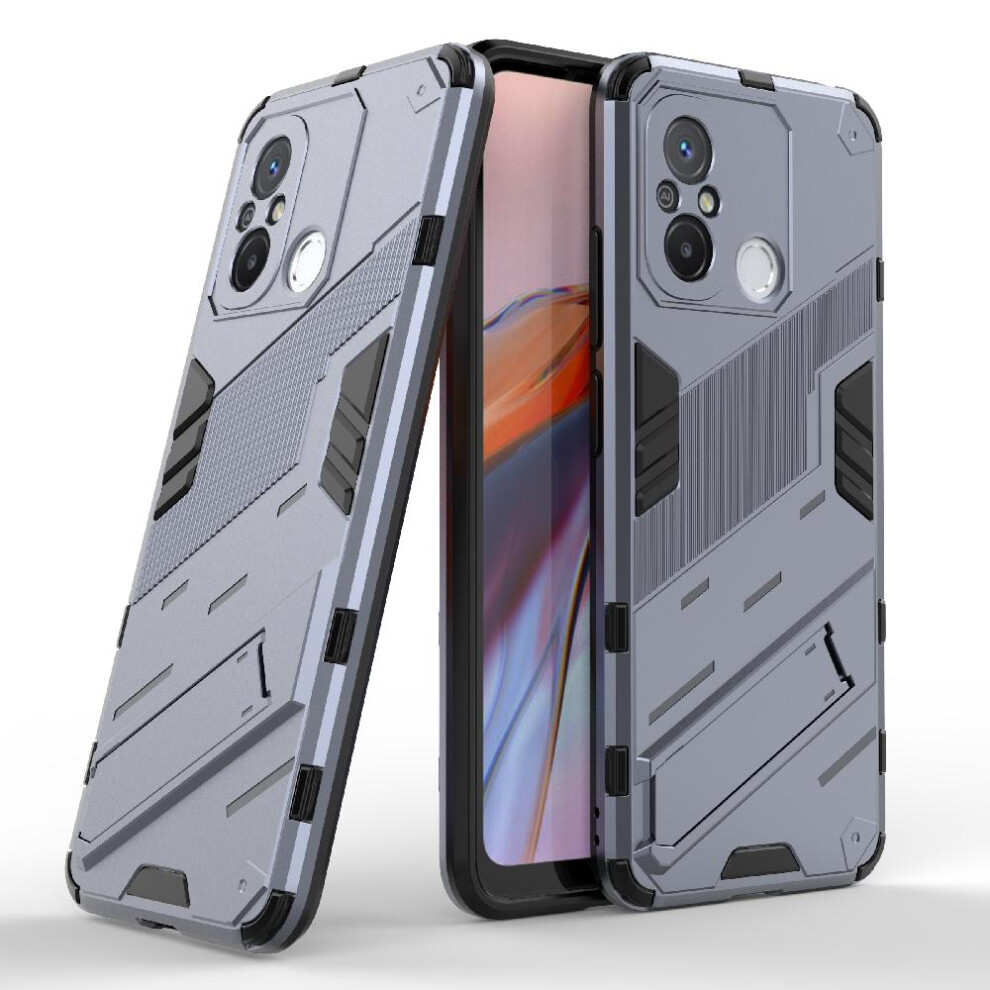 ( ) Case For Xiaomi Redmi 12C Kickstand Protective Cover Rugged Military Gray 764762675301