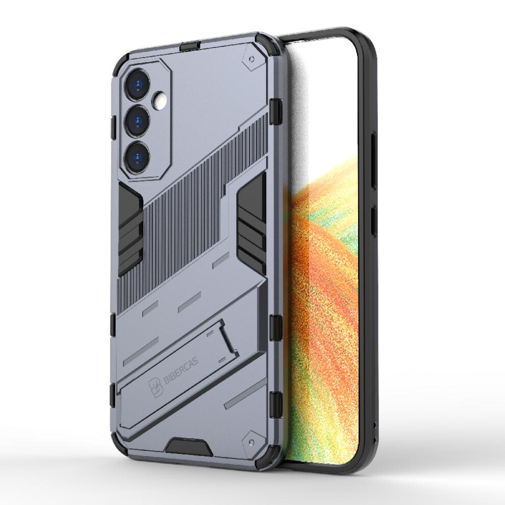 ( ) Case For Samsung Galaxy A34 5G Rugged Military Protective Cover Kickstand Gray 764762675547