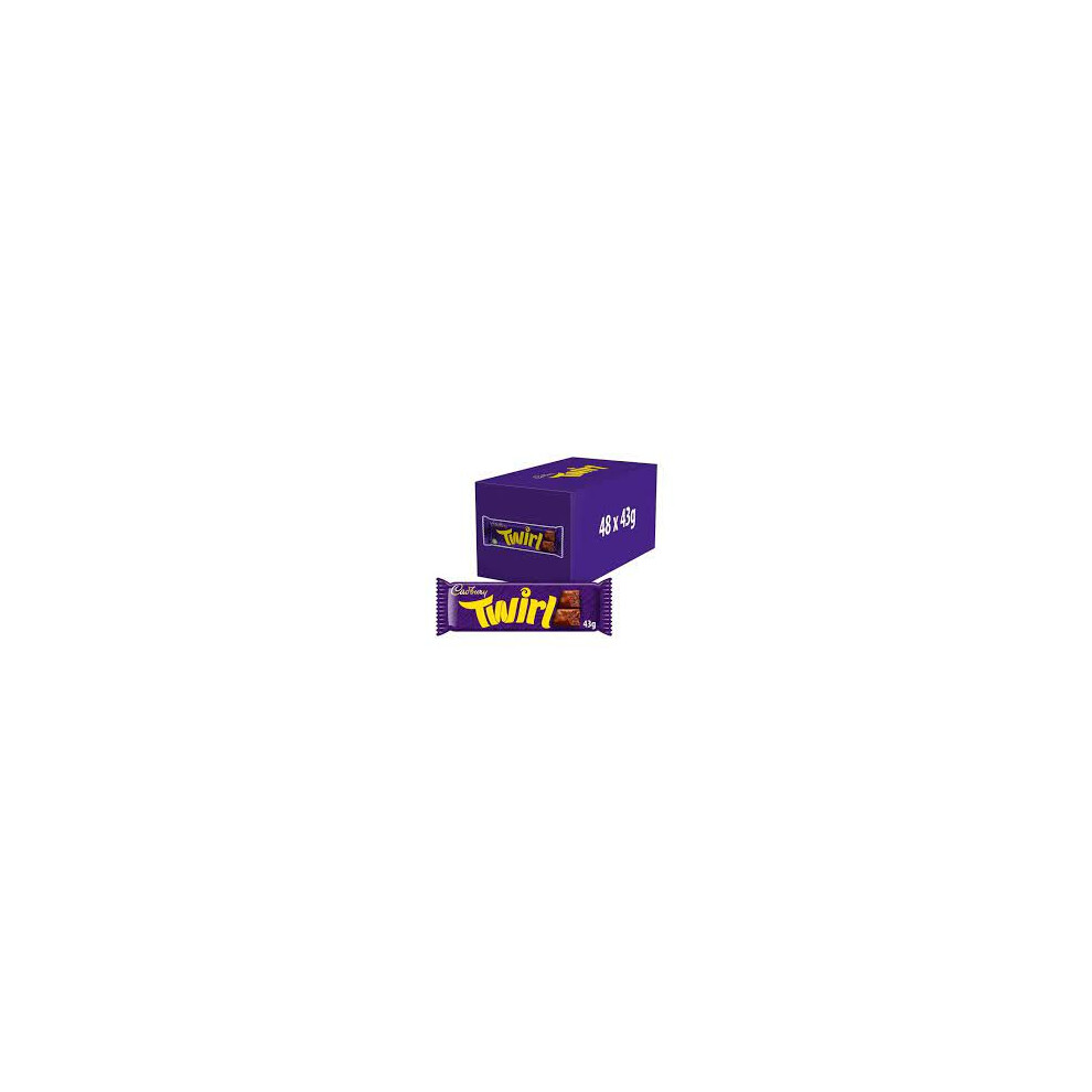 Cadbury Twirl Chocolate Bars (Pack of 24)