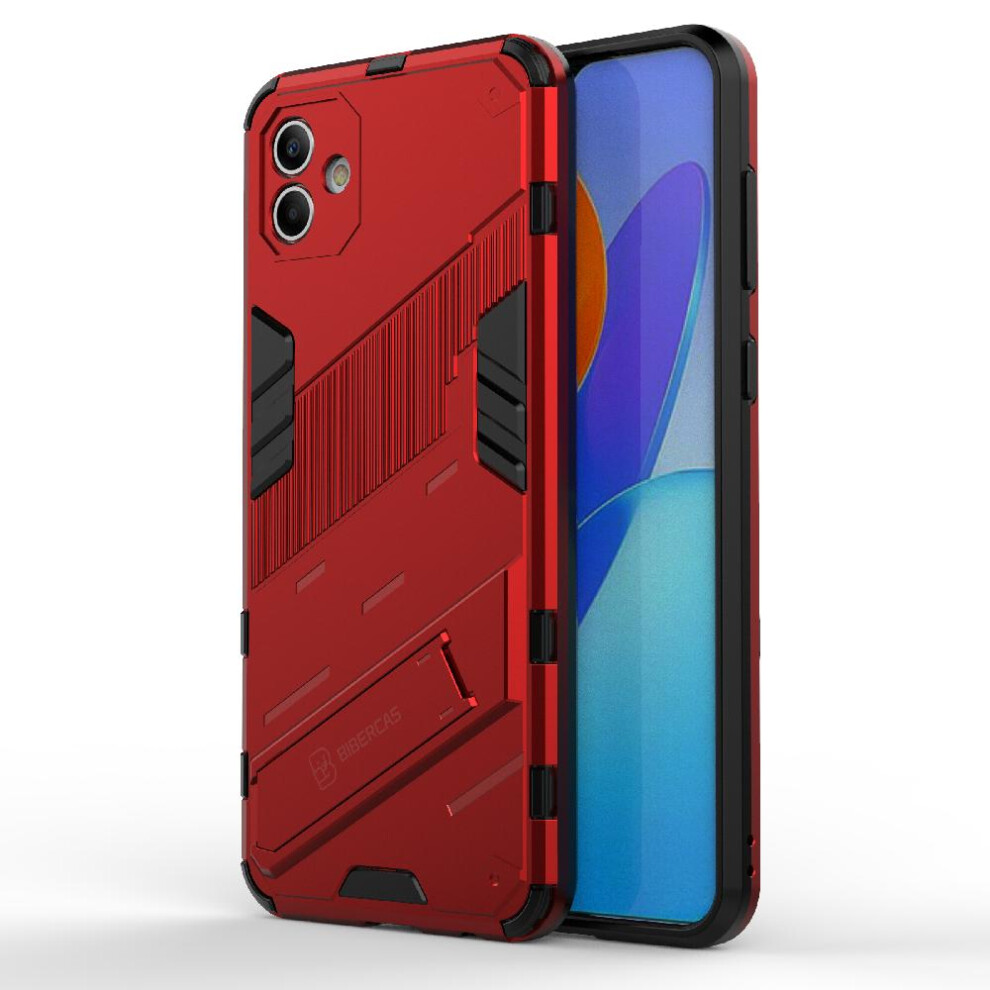 (Red) Case For Samsung Galaxy A04 4G Kickstand Rugged Military Protective Cover Red 764762675899