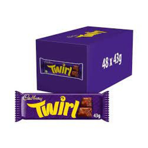 Cadbury Cadbury Twirl Chocolate Bars(Pack of  48)