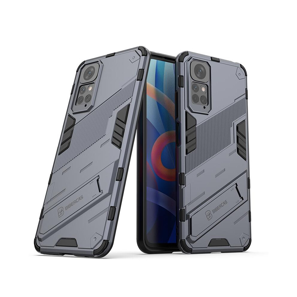 ( ) Case For Xiaomi Redmi Note 11S Kickstand Protective Cover Rugged Military Gray 764762676261