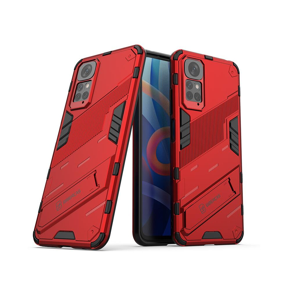 (Red) Case For Xiaomi Mi Note 11S Kickstand Protective Cover Rugged Military Red 764762676254