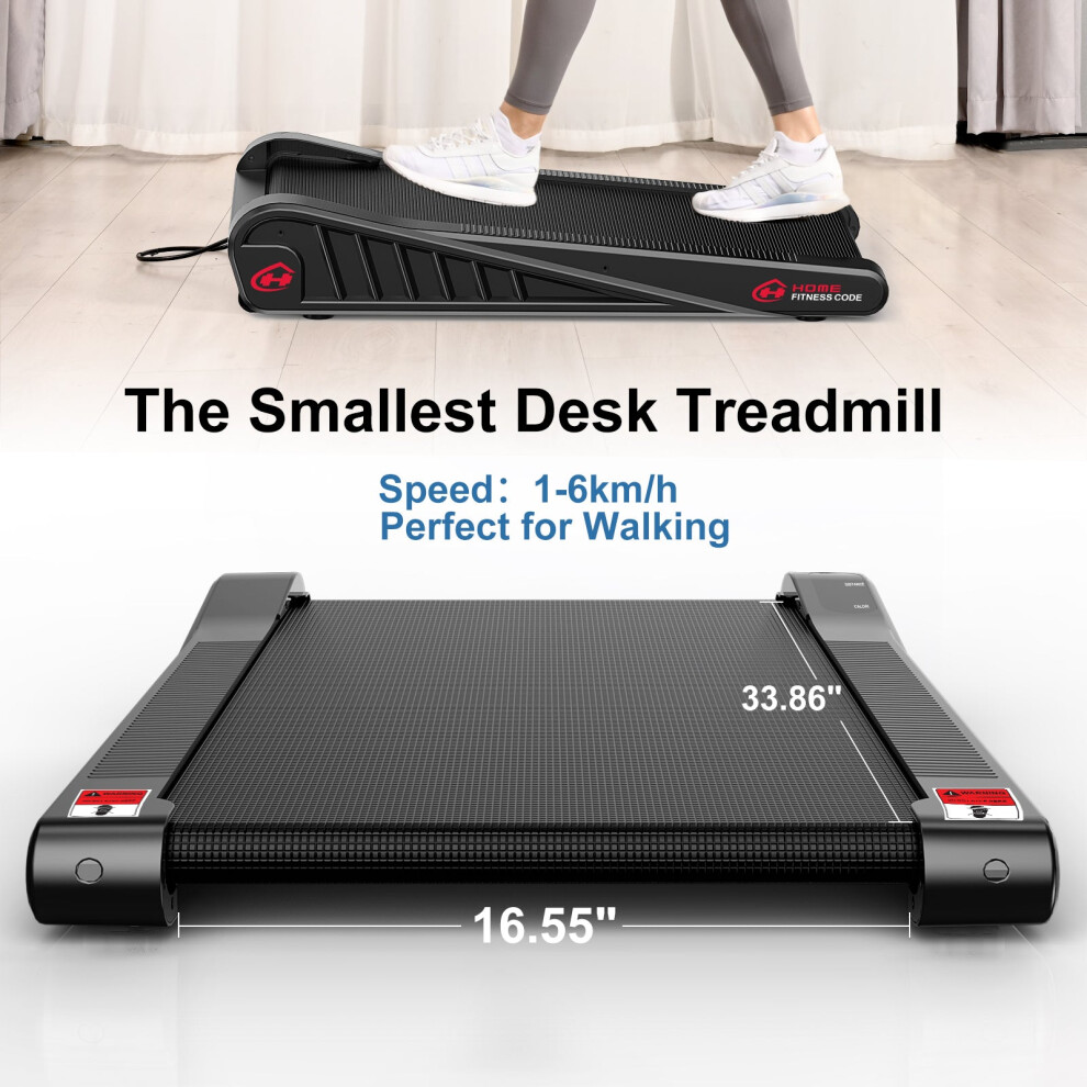 Under Desk Treadmill Flat Electric Walking Folding Treadmill