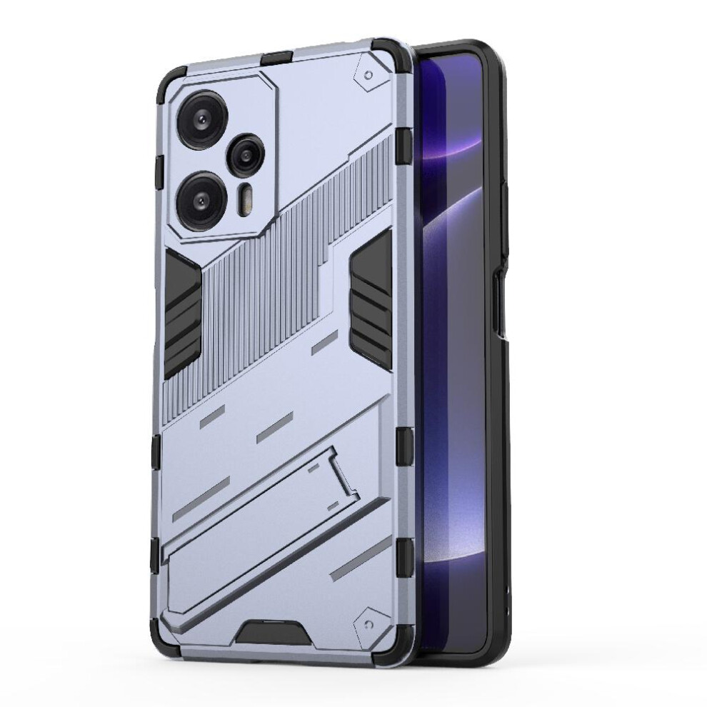 ( ) Case For Xiaomi Poco F5 5G Rugged Military Protective Cover Kickstand Gray 764762677381