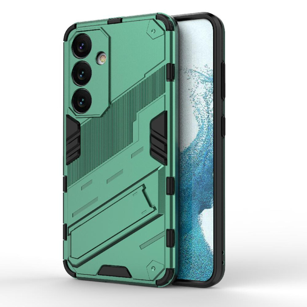(Green) Case For Samsung Galaxy S24 5G Kickstand Rugged Military Protective Cover Green 764762677558