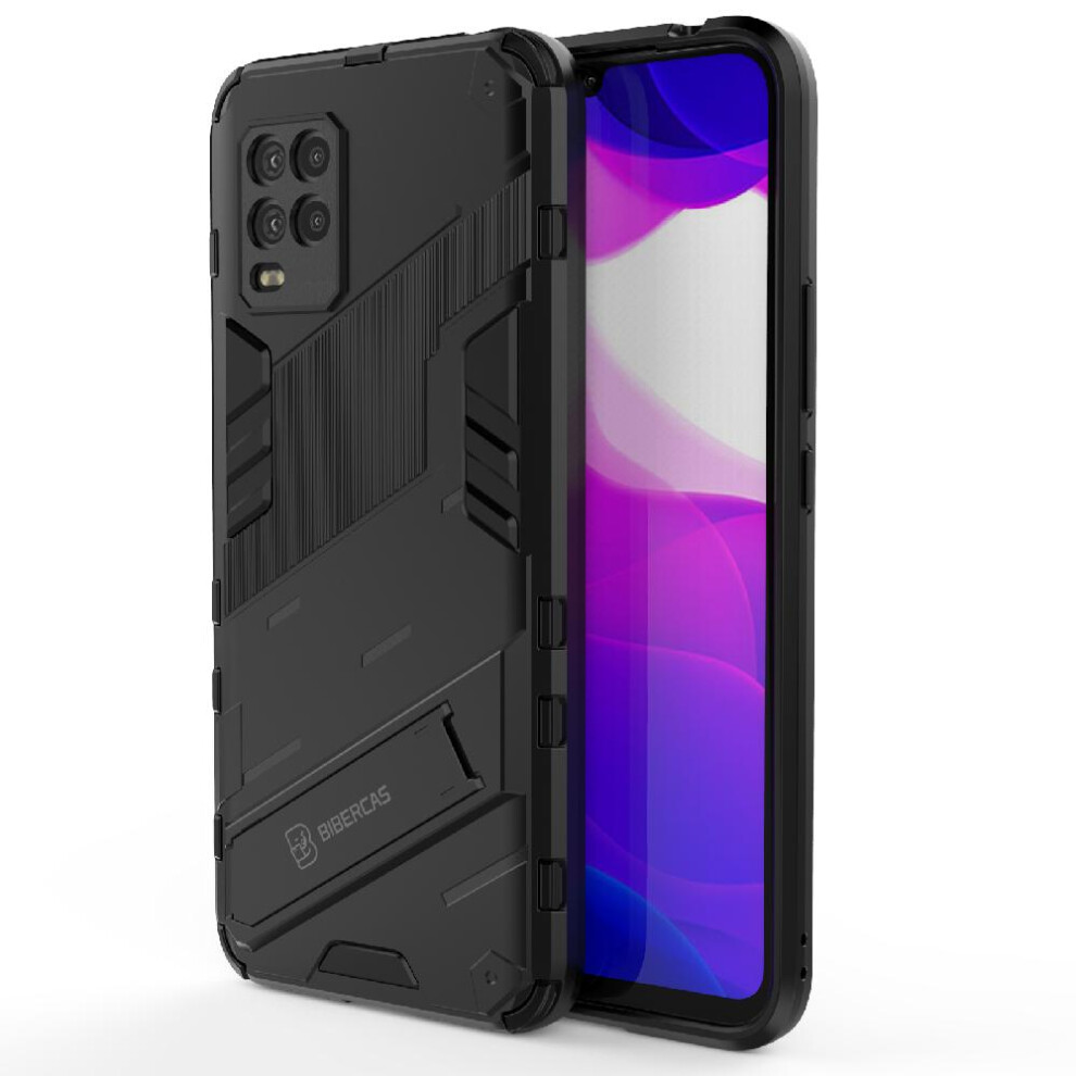 (Black) Case For Xiaomi 10 Lite 5G Protective Cover Rugged Military Kickstand Black 764762678449