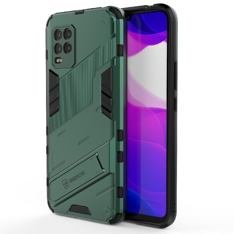 (Green) Case For Xiaomi 10 Lite 5G Protective Cover Rugged Military Kickstand Green 764762678470