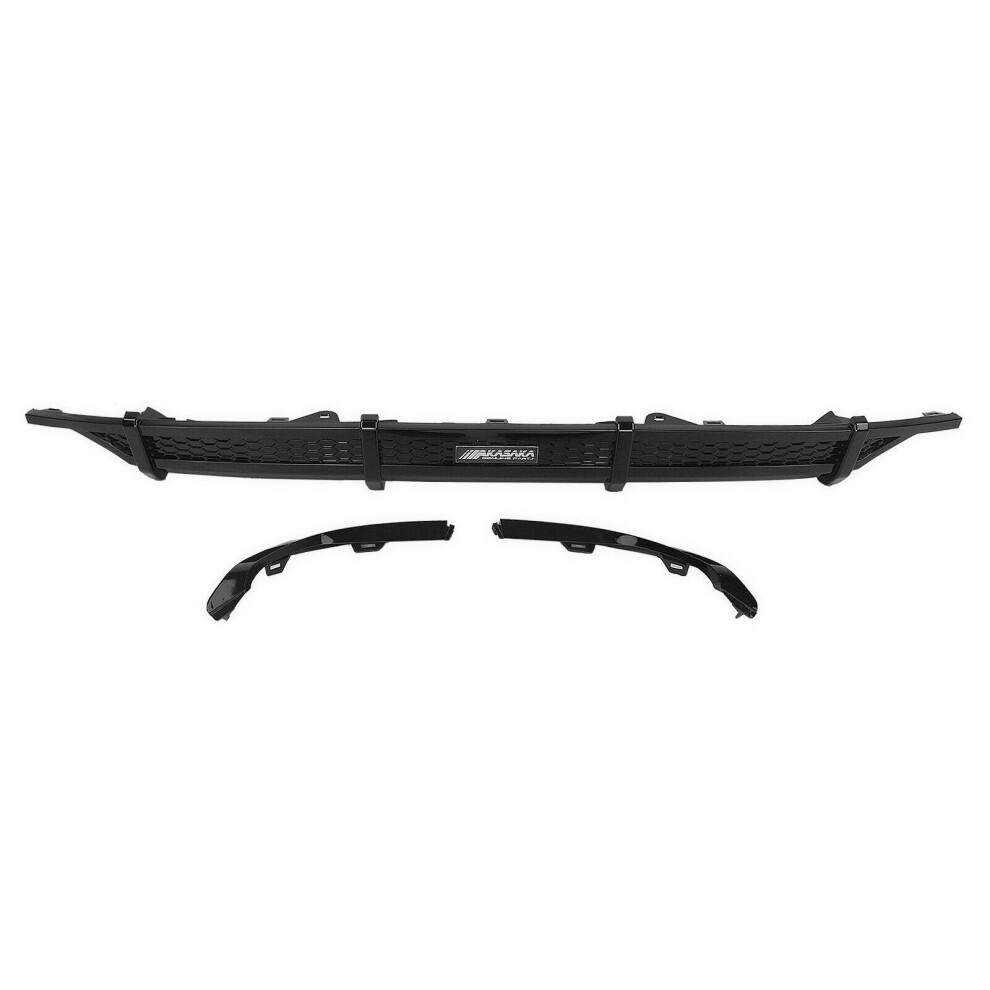 1Set Rear Diffuser Lip+Front Bumper Spoiler For Honda Accord 10Th 2018-20 Silver 8806564845543
