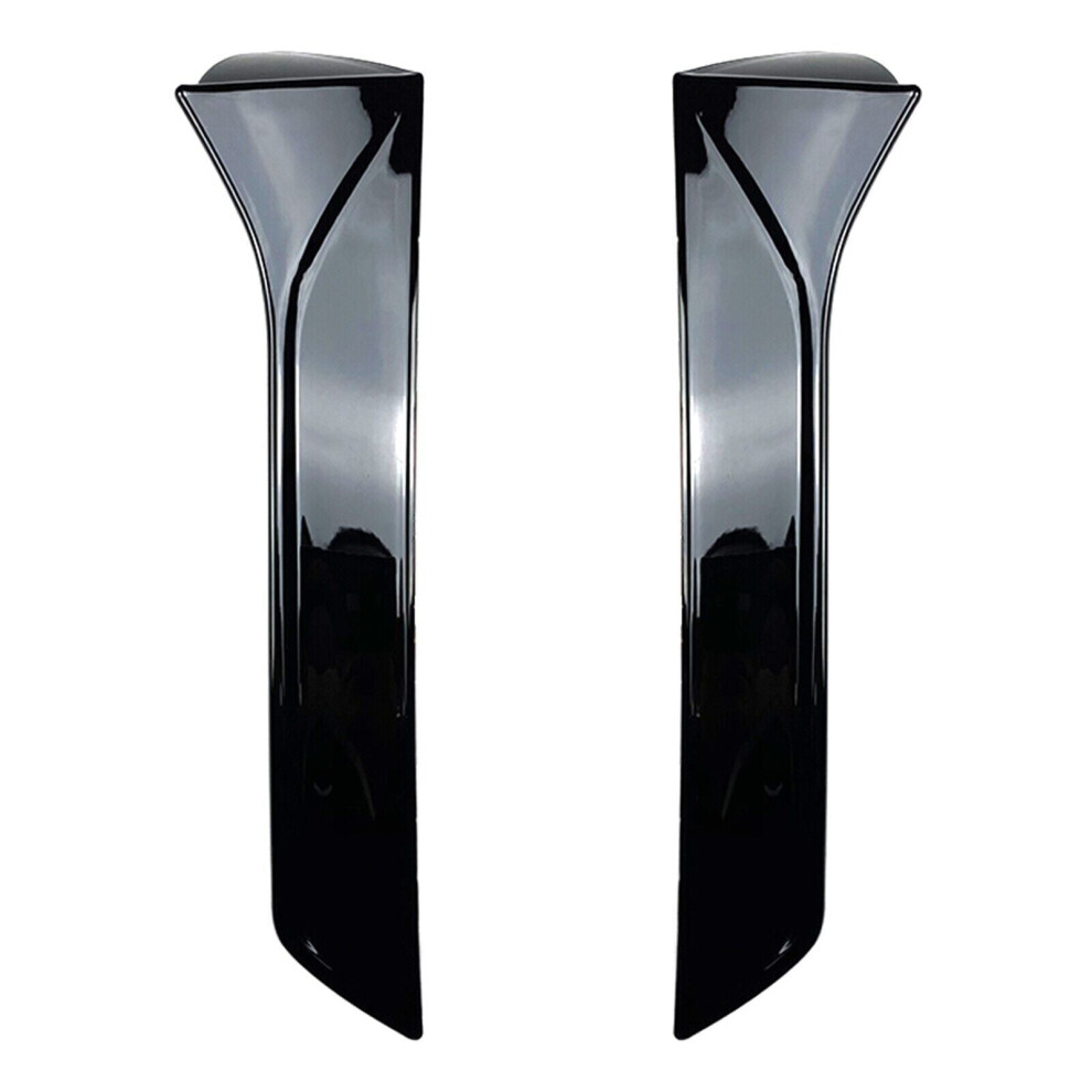 2Pcs Gloss Rear Side Spoiler Wing For Seat Leon Fr Mk3 Mk3.5 2013-2021 Black 8806564846007