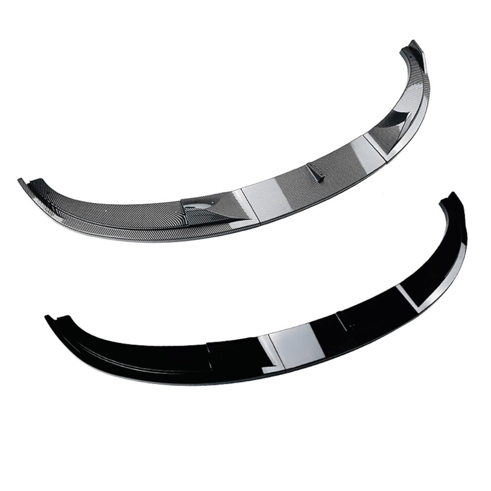 3X Front Bumper Spoiler Lip Kit For Bmw 5Series E60 E61 M5 2005-2010 Carbon Look 8806564846533