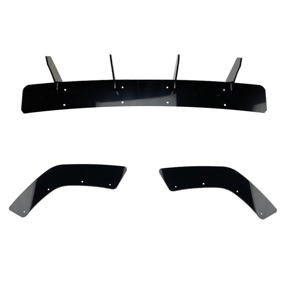 1Set Rear Bumper Diffuser Splitter Cover For Hyundai I30n Mk3 Hatchback 2017-19 8806564850363