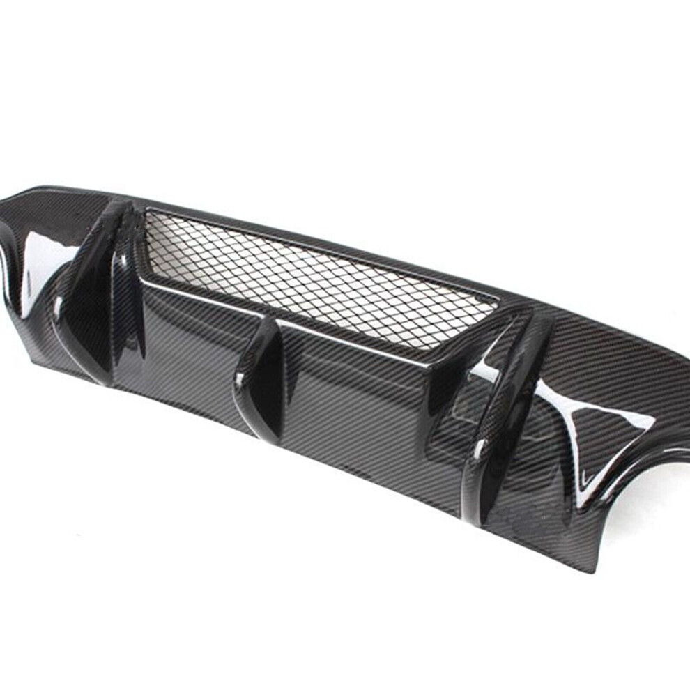 1Set Rear Diffuser Lip Bumper For Benz W204 C63 Amg 2012-2015 V Carbon Fiber 8806564851537