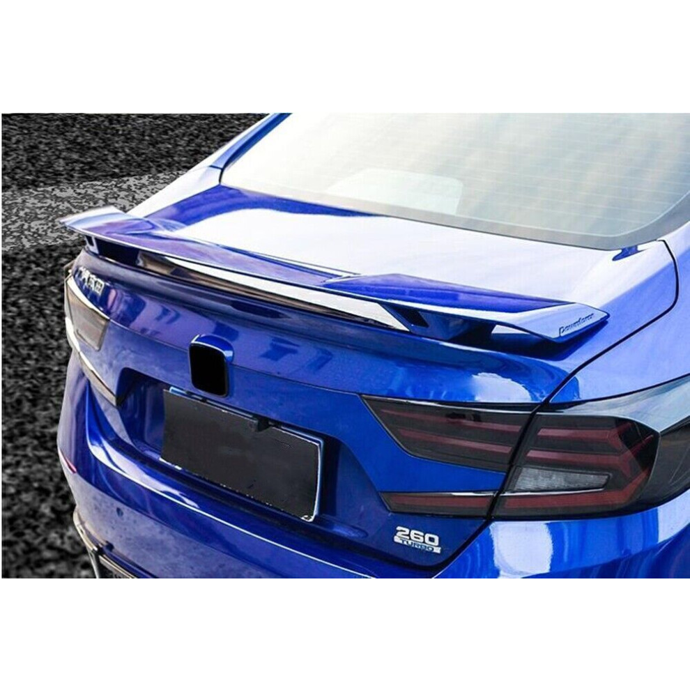 Car Rear Trunk Spoiler Wing Lip Kit For Honda Accord 10Th 2018-2022 Yofer Blue 8806564853838