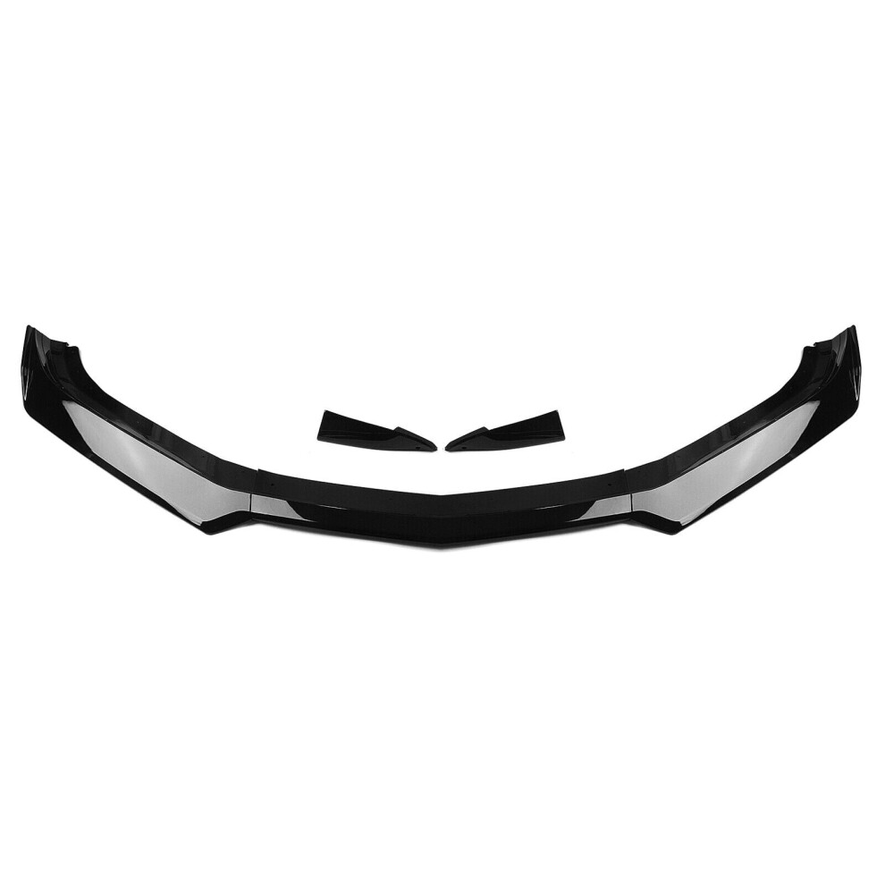 5Pcs Front Bumper Spoiler Lip Kit For Chevy Camaro 2016 2017-2022 Glossy Black 8806564849152