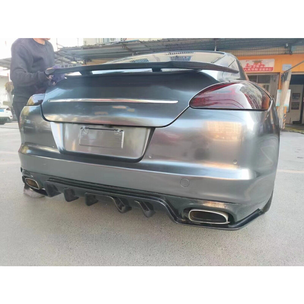 1X Carbon Fiber Rear Trunk Spoiler Wing Lip For Porsche Panamera 970.1 2010-2013 8806564855917