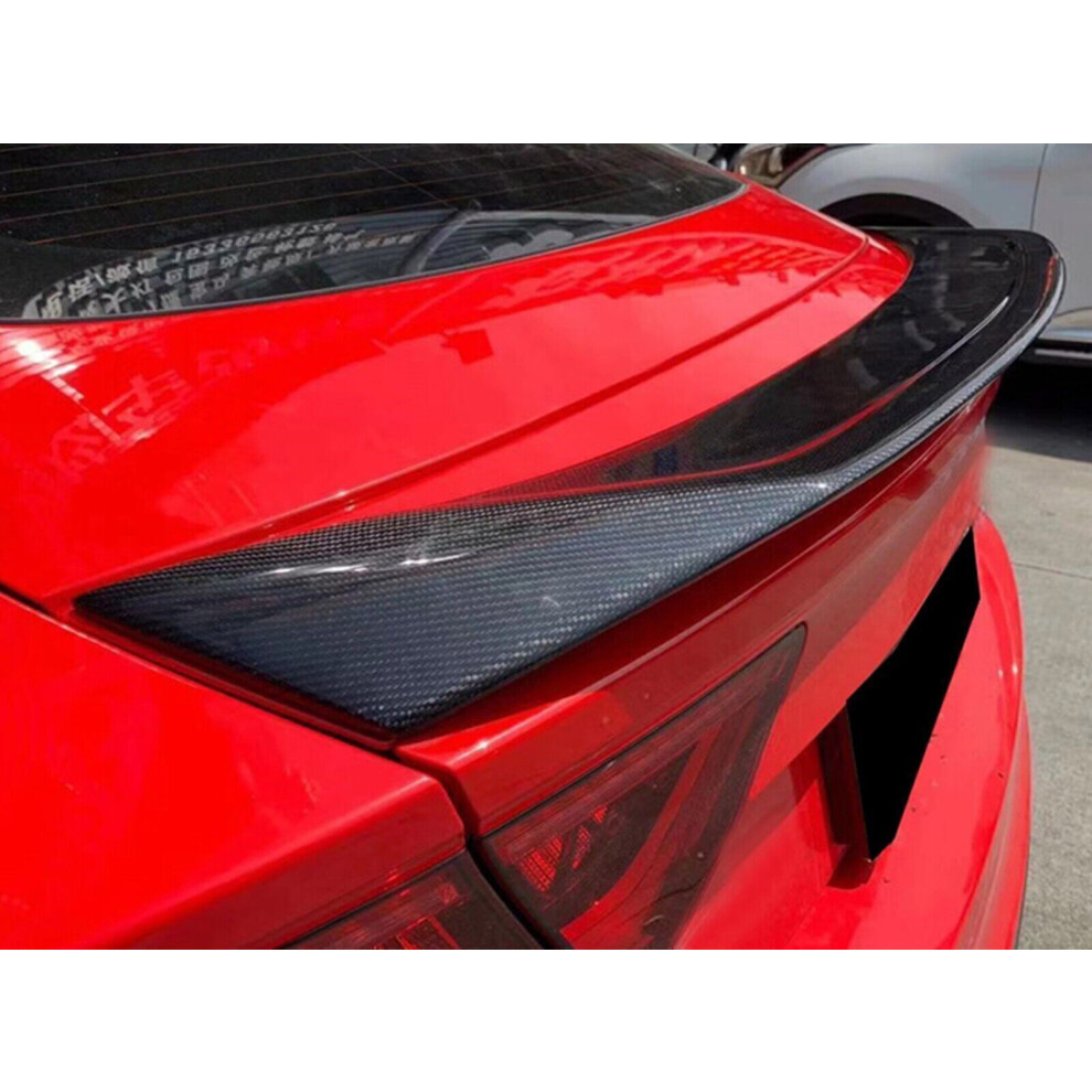 Car Rear Trunk Lid Spoiler Wing For Audi A7 S7 Rs7 2013 2014-2017 Carbon Fiber 8806564855146