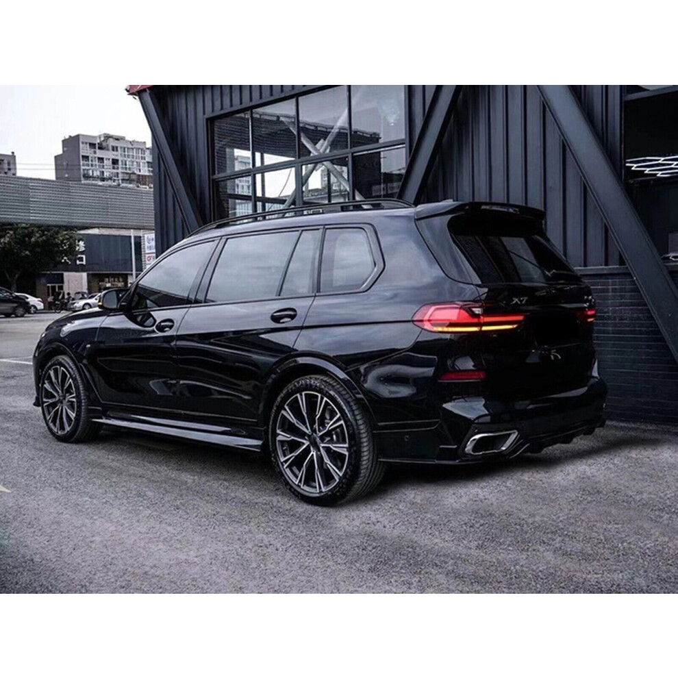 Rear Trunk Spoiler Wing Lip For Bmw G07 X7 M-Sport 2019+ Carbon Fiber Look Black 8806564855948