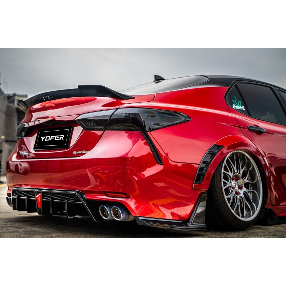 Car Rear Bumper Diffuser Lip Front Spoiler Set For Toyota Camry Se Xse 2018-2024 8806564855887