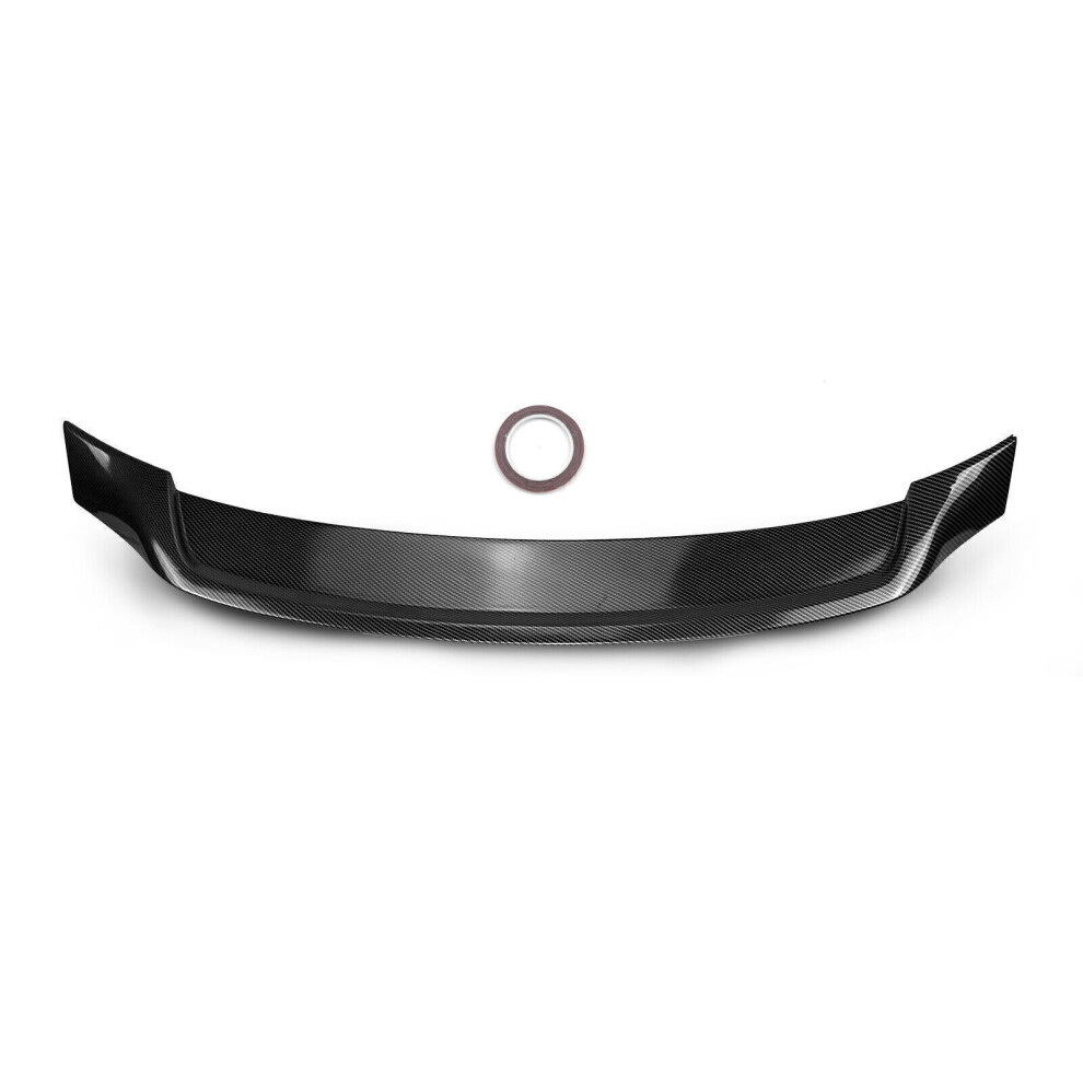 Rear Trunk Spoiler Wing Carbon Fiber Look For Audi A3 S3 Rs3 2013-2020 Abs Black 8806564856334