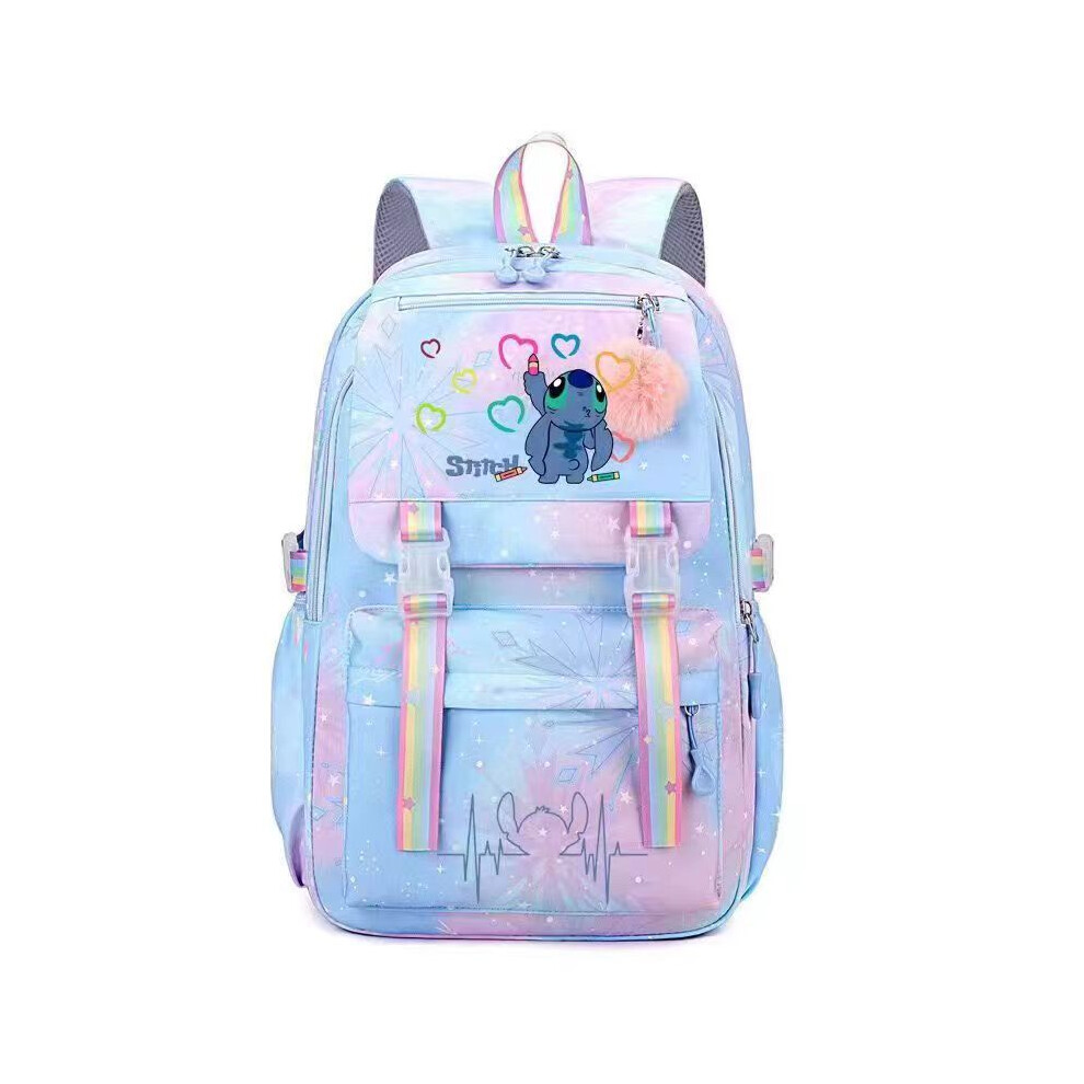 Flemye (A2) New Kids Lilo Stitch Backpack Rucksack Student Handbag Laptop Travel Bag Gifts