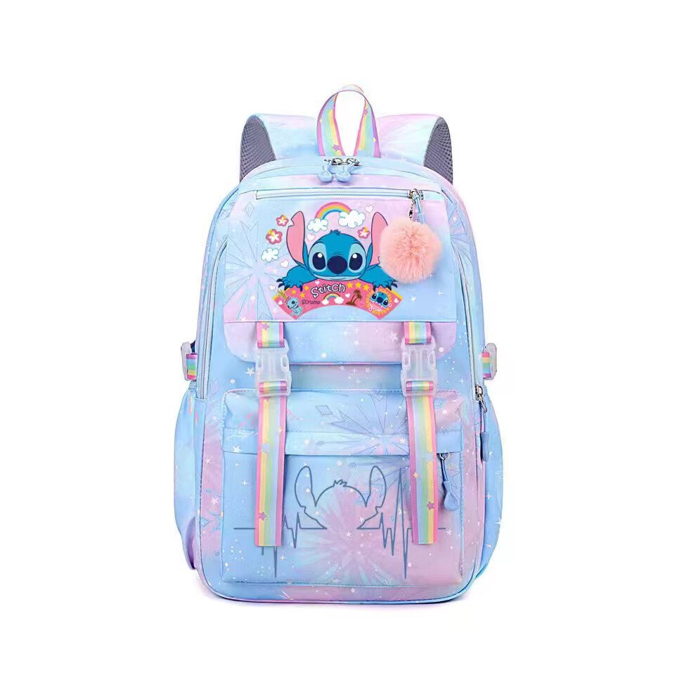 Flemye (A1) New Kids Lilo Stitch Backpack Rucksack Student Handbag Laptop Travel Bag Gifts