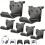 (Black, 1set/6pcs) 6pcs Wall Mounted Game Controller Holder, For PS5/PS4/Xbox/Switch Controller 1