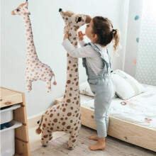 (100CM) Giant Giraffe Toy Plush Soft Toy Cuddly Giraffe Safari Stand Stuffed 45-100cm