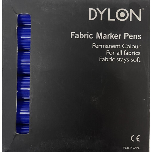 Dylon (Blue) Pack Of 6 Dylon Fabric Marker Pens
