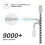 (2 M  6.6Ft) Lightning iPhone Charger Cable, 1M 3.3ft Braided USB Cord 5