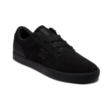 (7.5 UK, Black/Black/Black) DC Shoes Mens Crisis 2 Suede Low Rise Skater Trainers Sneakers