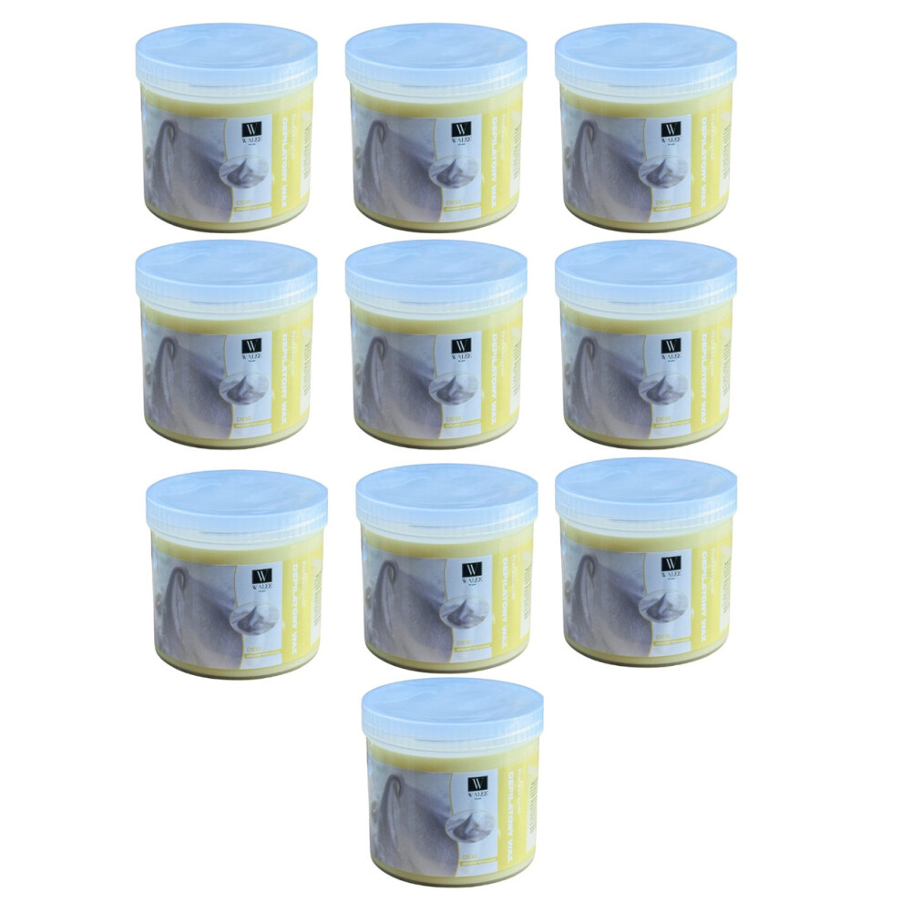 Walee Cream Professional Wax Pot Tub Jar 500G-10Pcs-Next Day Free Del