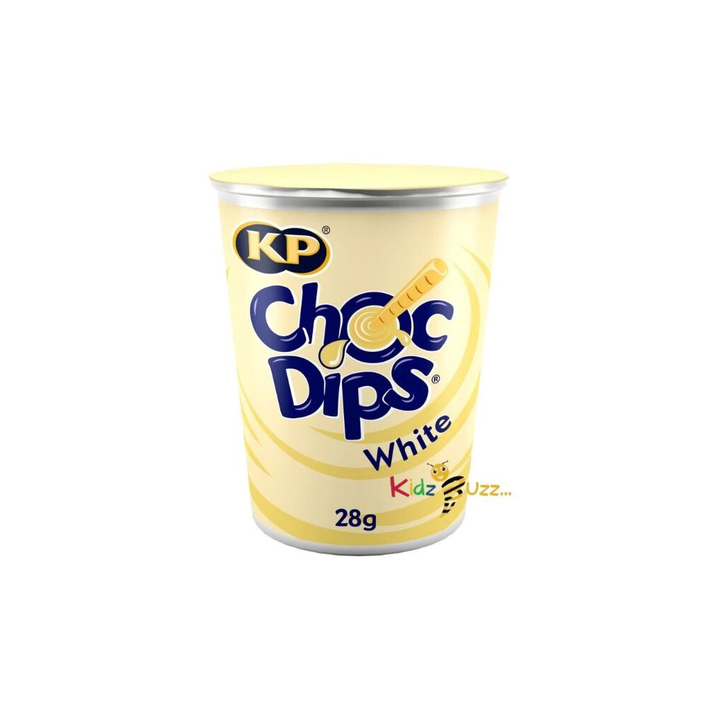 KP Choc Dips 28g - White Chocolate (pack of 12)