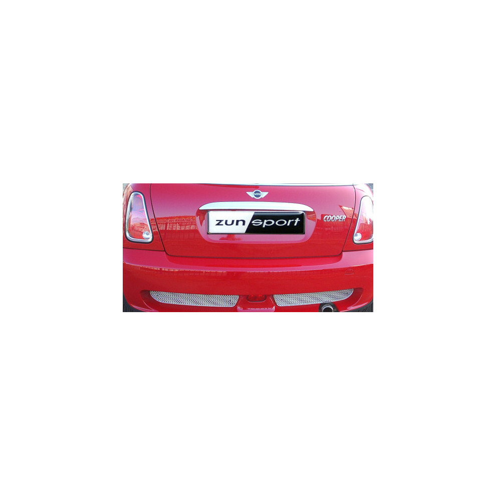 (Black) Mini Cooper R50 Jcw & R53 Jcw - Rear Grille Set (2000 To 2006) Black 5060448595754