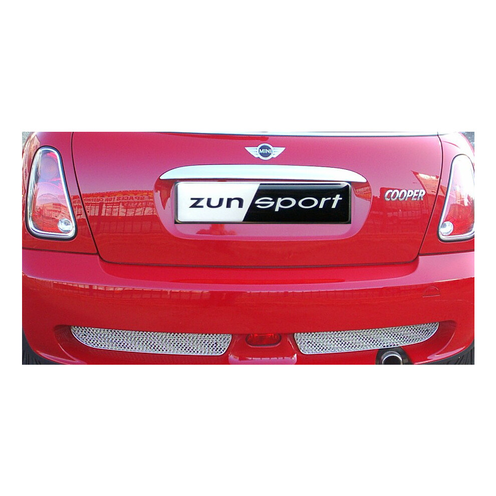 (Silver) Mini Cooper R50 Jcw & R53 Jcw - Rear Grille Set (2000 To 2006) Silver 5060448591329