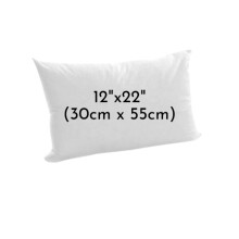 (12x22") Rectangle/Oblong Hollow Fibre Plump Scatter Pillows Cushions -Double Stitched Edges-Inners Inserts Fillers Pads for Sofa Bed Chair & Couch in 5 sizes