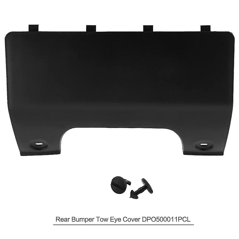 Rear Bumper Towing Eye Hook Cover With Clips For Land Rover Lr3 Discovery 3 Lr4 Discovery 4 05-12 Dpo500011pcl Black 9158807271602