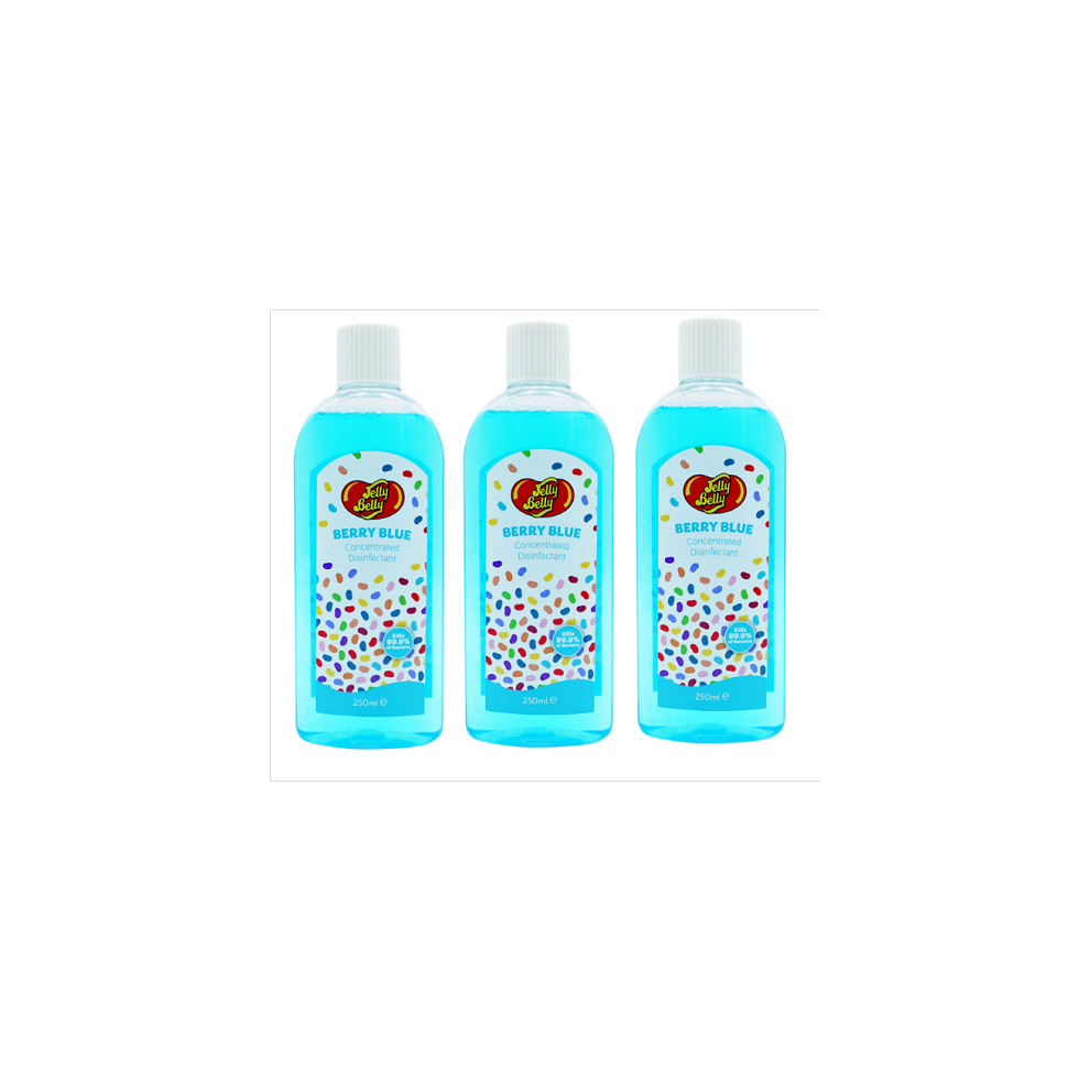 Jelly Belly Berry Blue Concentrated Scented Disinfectant Kill Bacteria 3x 250ml