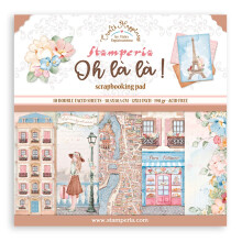 Stamperia Double-Sided Paper Pad 12"X12" 10/Pkg-Oh La La SBBL134