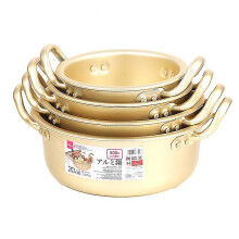 (22CM) Korean Ramen Noodle Pot Korean Aluminum Stockpot Quick Noodles Pan with Handle