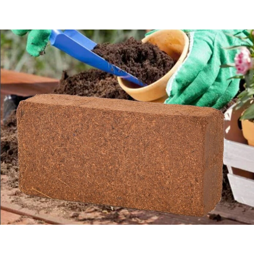 10L Coco Coir Brick Multi Purpose Potting Compost Compressed Peat Free