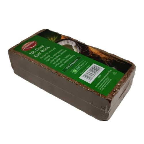 10L Coco Coir Brick Multi Purpose Potting Compost Compressed Peat Free 1