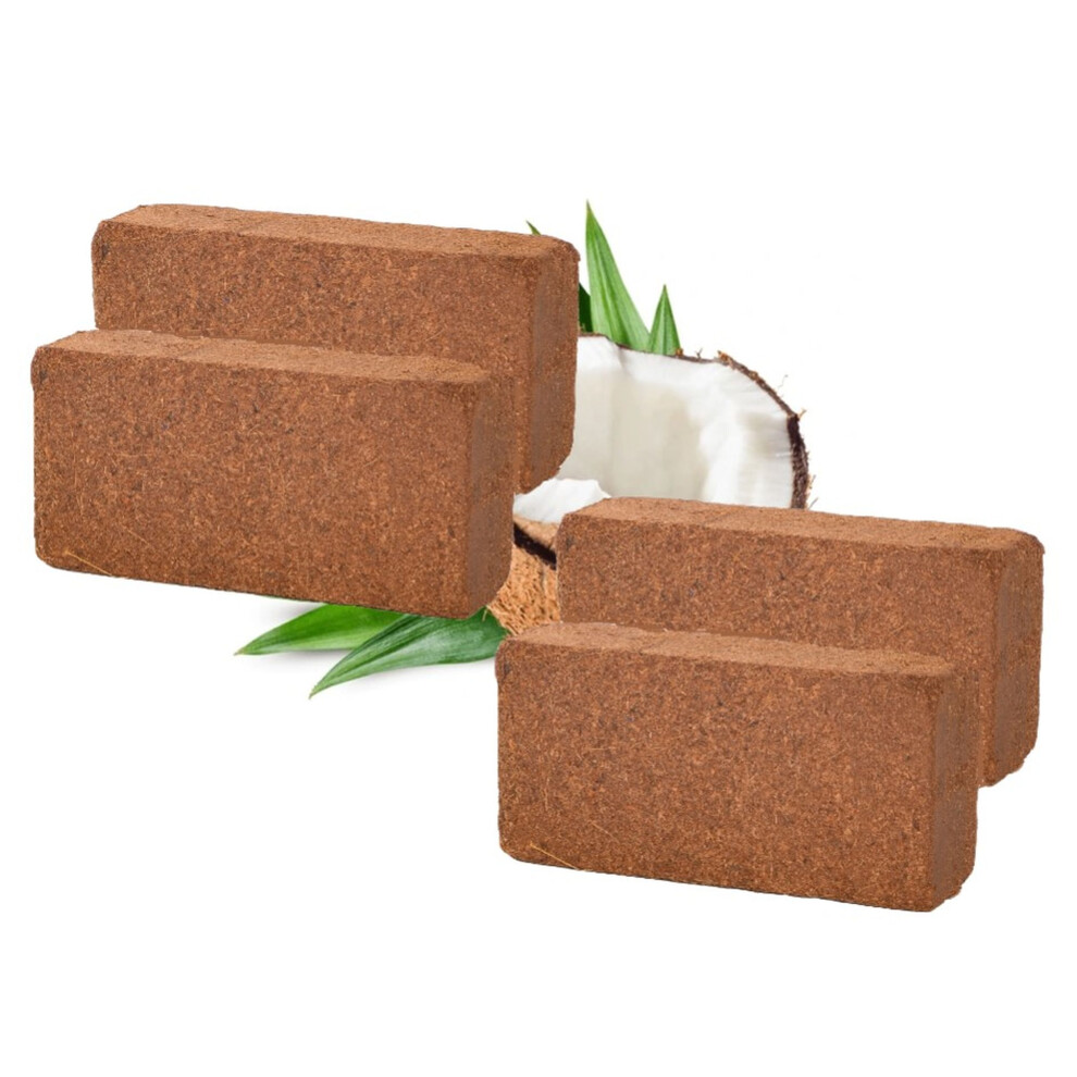 4x 10L Coco Coir Brick Multi Purpose Compost Compressed Peat Free