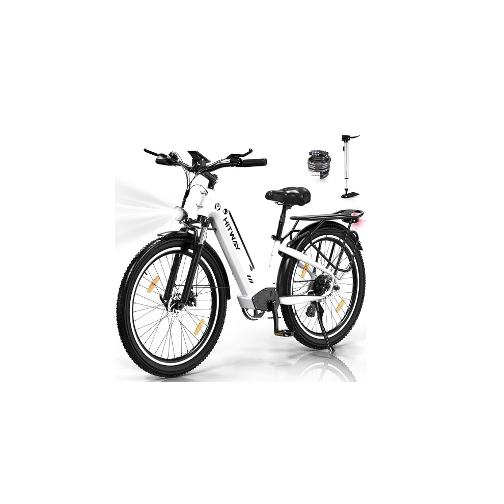 HITWAY Bk16 26x3.0 Electric Bike ,250W City Cruiser E Bike