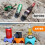 5Pcs Portable Beach Cup Holder Camping Shelf 6