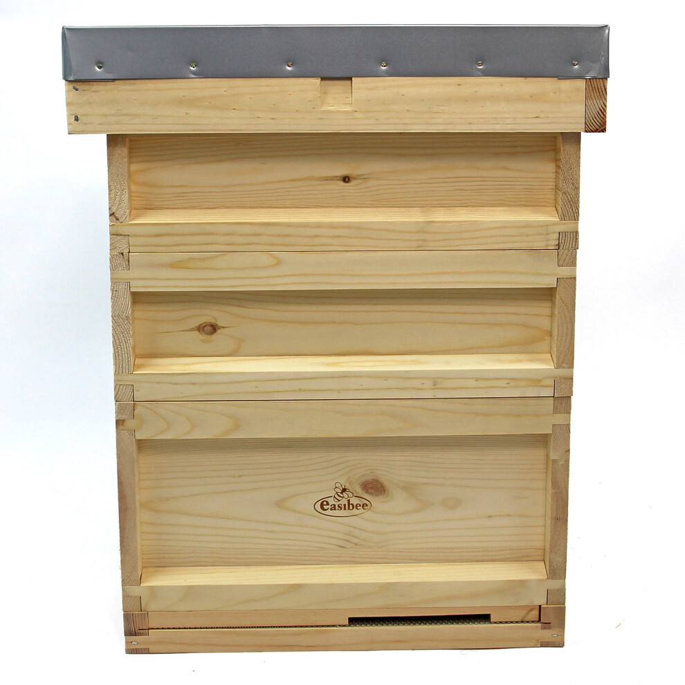National Pine Bee Hive Starter Kit with Super Brood Frames and Wax