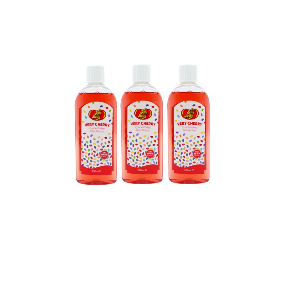 Jelly Belly Very Cherry Concentrated Scented Disinfectant Kill Bacteria 3x 250ml