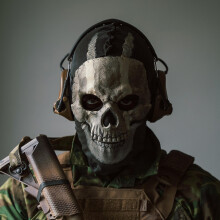 Mwii Skull Face Mask Cod Cosplay Ghost Airsoft Tactical Headwear Motorcycle Full